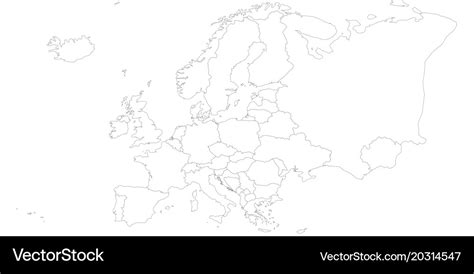 Europe Map Outline Printable Europe Printable Blank Map Royalty Free ...