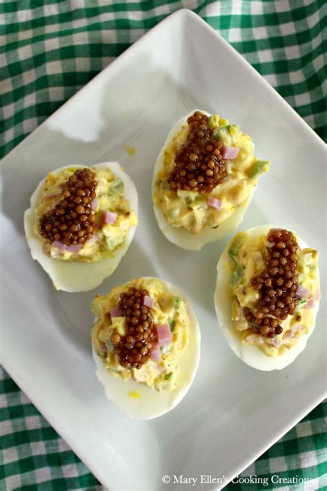 Mary Ellen's Cooking Creations: Western Deviled Eggs with Pickled Mustard Seeds