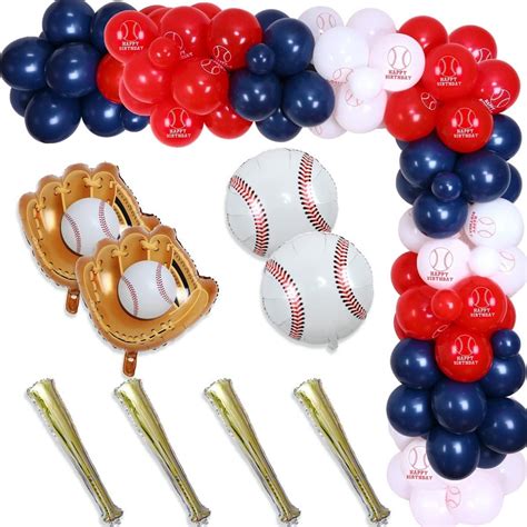 Baseball Birthday Party Decorations for Adults Navy and Red - Etsy