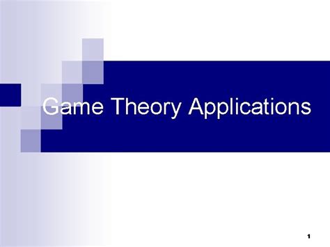 Game Theory Applications 1 Example 1 Tender Offer