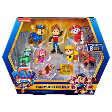 PAW Patrol Movie Figure Gift Pack with Exclusive Collectible Liberty ...