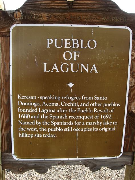 Pueblo of Laguna Interpretive Sign, I-40, Laguna Pueblo, N… | Flickr