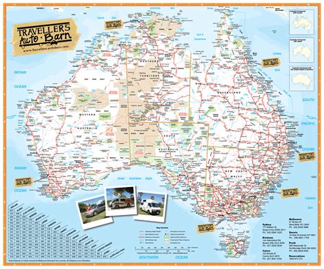 Australien Touristische Karte
