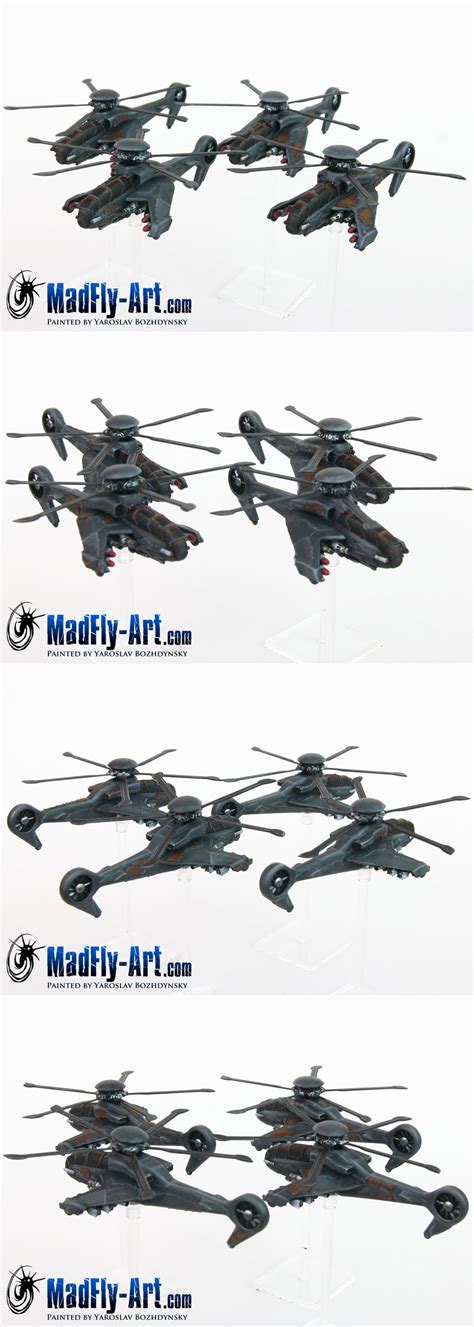 CoolMiniOrNot - Cyclone Helicopters by MadFlyArtStudio