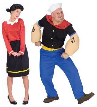 Costume: Popeye and Olive Oil | Quick halloween costumes, Popeye and ...