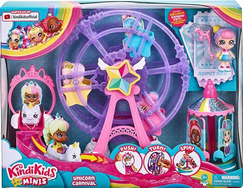 Kindi Kids Minis season 2 Rainbow Unicorn Carnival Playset - YouLoveIt.com