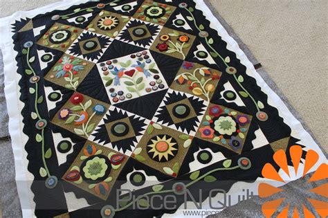 Piece N Quilt: Wool Applique Quilt