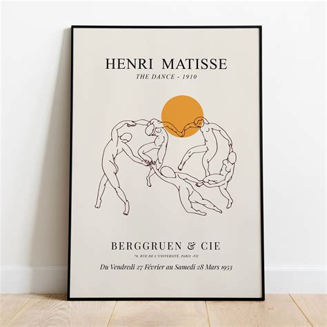 Henri Matisse the Dance Print Exhibition Poster Home Wall - Etsy