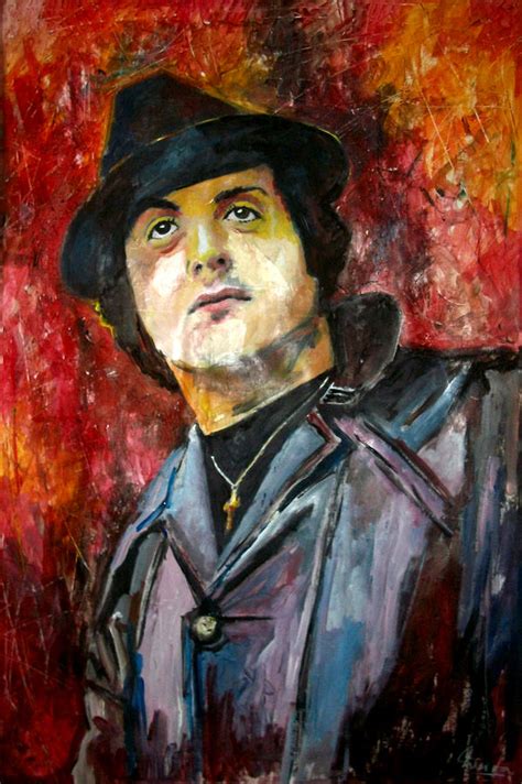 Sylvester Stallone - Rocky Balboa Painting by Marcelo Neira - Pixels