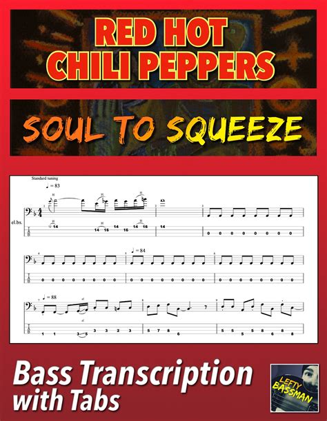 Red Hot Chili Peppers - Soul To Squeeze /// Bass trans - Lefty Bassman