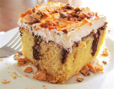 Butterfinger Cake - The Country Cook