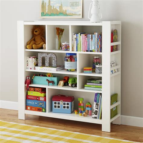 Kids' Bookcase: Kids White Compartment Cubby Bookcase in Bookcases | Bookshelves kids, Kids ...