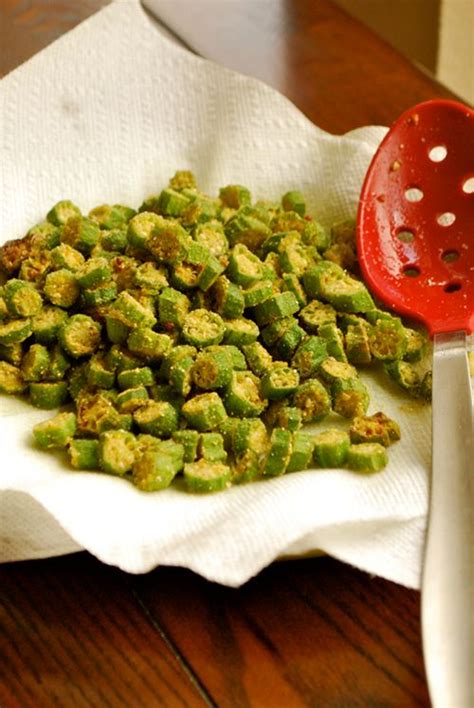 Cornmeal Fried Okra • A Sweet Pea Chef | Recipe | Okra recipes, Recipes, Veggie recipes