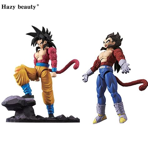 Original BANDAI Dragon Ball GT Figure Rise Standard Super SaiYan 4 Goku Vegeta Figure Juguetes ...