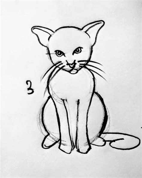 Cat Drawing Printable