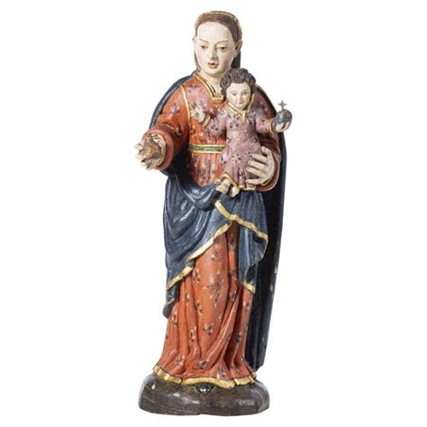 17th Century Adoration of the Sacred Heart of Jesus Wood Sculpture at 1stDibs | adoration ...