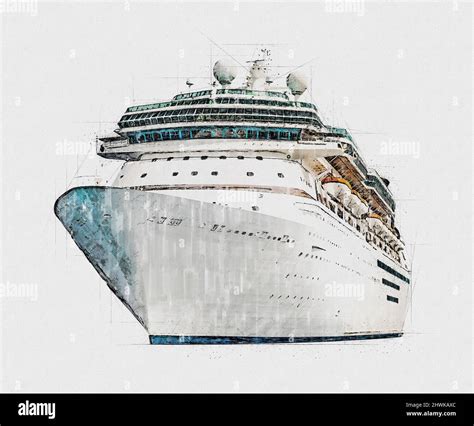 Passenger Ship Drawing