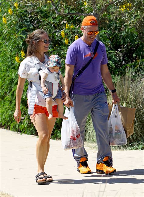 Robert Downey Jr and Susan Downey take their daughter Avri Downey out to the Farmer’s market ...