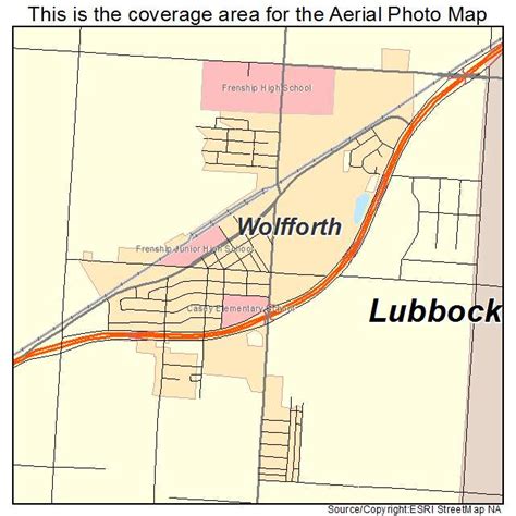 Aerial Photography Map of Wolfforth, TX Texas