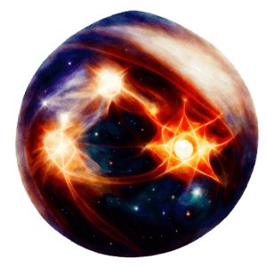 Download Star-shaped Sphere Surrounded by Bright Stars in the Galaxy PNG Online - Creative Fabrica