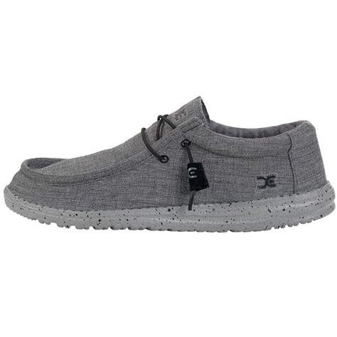 Hey Dude Men's Wally Stretch Shoes (12 D(M) US, Steel) - Walmart.com