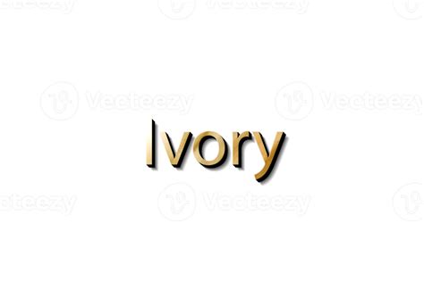 IVORY NAME 3D 16618493 PNG