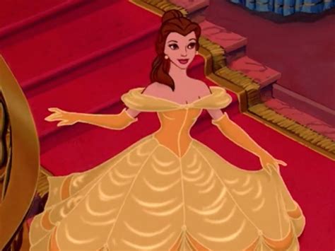 Cartoon yellow dress belle beauty and the beast 438811