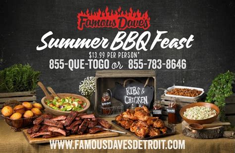 Catering Specials - Famous Dave's Detroit