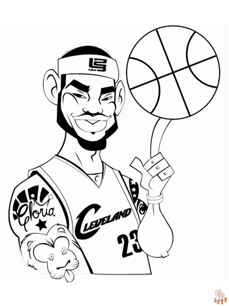 How To Draw Lebron James Coloring Pages