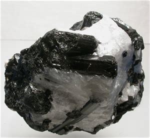 Large Black Tourmaline Rock in Quartz