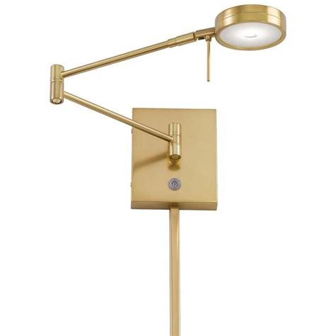 George Kovacs George Kovacs LED 1-Light Honey Gold Swing Arm Wall Lamp in the Wall Lamps ...