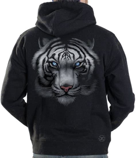 White Tiger Hoodie Sweat Shirt | Back Alley Wear