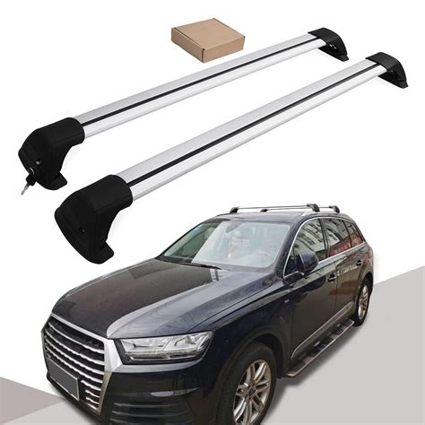 Buy Snailfly Crossbars Fit for 2016-2023 Audi Q7 Lockable Silver Roof ...