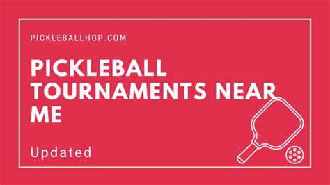 Pickleball Tournaments Near Me - How To Find? - Pickleball Hop