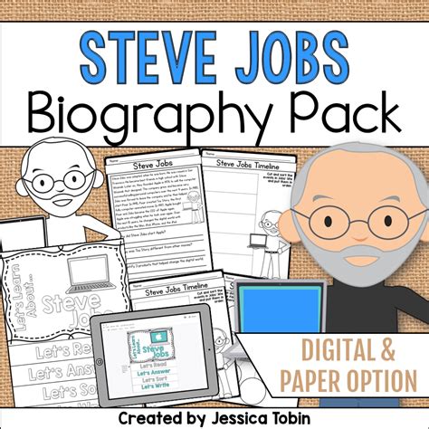 Steve Jobs Biography Pack - Elementary Nest