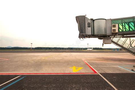 Airport jetway stock image. Image of loading, jetway, bridge - 9856423