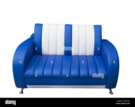 Stylish sofa white wall Cut Out Stock Images & Pictures - Alamy