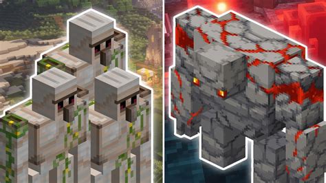 3 IRON GOLEMS VS REDSTONE GOLEM (BOSS) | MINECRAFT DUNGEONS - YouTube