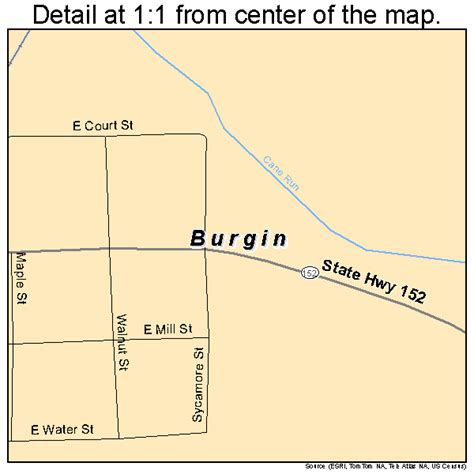 Burgin Kentucky Street Map 2111044