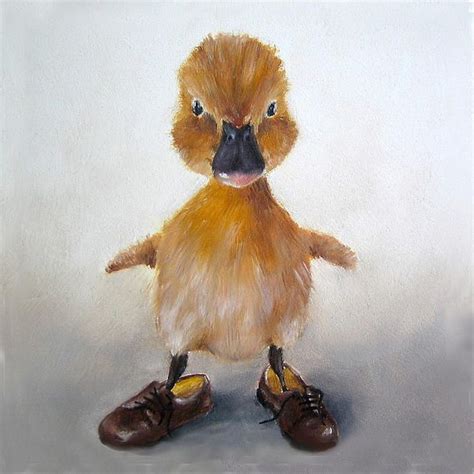 Funny Duck Art Print by Junko Van Norman | Animaux en costumes, Animaux, Dessin