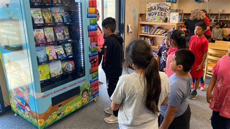 Book vending machine encourages kids to read at local elementary school