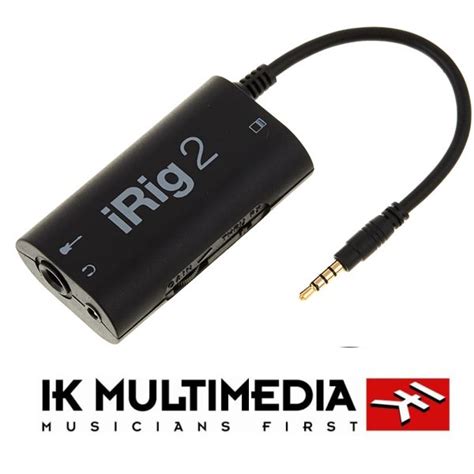 IK MULTIMEDIA iRig 2 Guitar Interface Adaptor for Android, Ios, MAC – CET