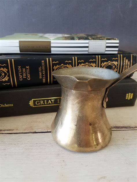 Brass Turkish Coffee Pot/ Turkish Brass/ Coffee and Milk Pot/ | Etsy