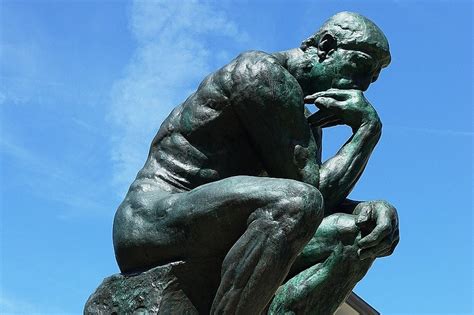 "The Thinker" Statue by Auguste Rodin - Dante Contemplating Hell