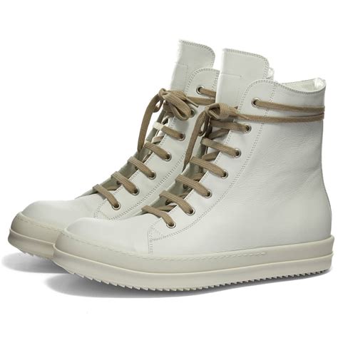 Rick Owens Hi Sneakers 'White' | MRSORTED