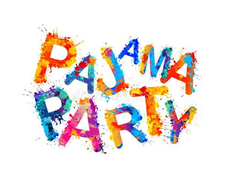 Pajama Party Banner stock vector. Illustration of sleepover - 251955362