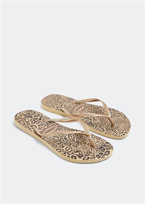 Havaianas Slim animal flip flops for Women - Animal print in UAE ...