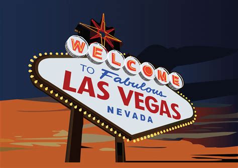 Vector graphic - Las Vegas sign on Behance