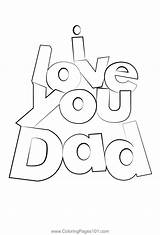 I Love You Dad Coloring Page For Kids  Free Father’s Day Printable sketch template