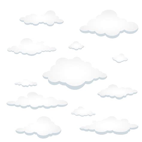 Premium Vector | Abstract vector background of white clouds in blue sky